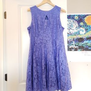 Purple lace dress